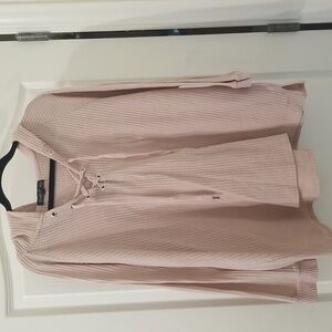 Derek Heart Plus Light Mauve Pink Waffle Knit Ho…